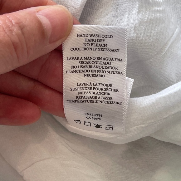 Rails Midi Dress Women's XL Ashlyn Striped Linen Blend Smocked Waist Sleeveless - Picture 7 of 11